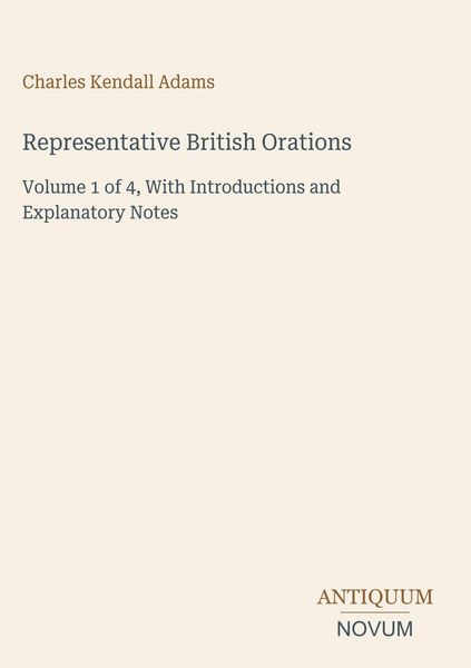 Produktbild: Representative British Orations