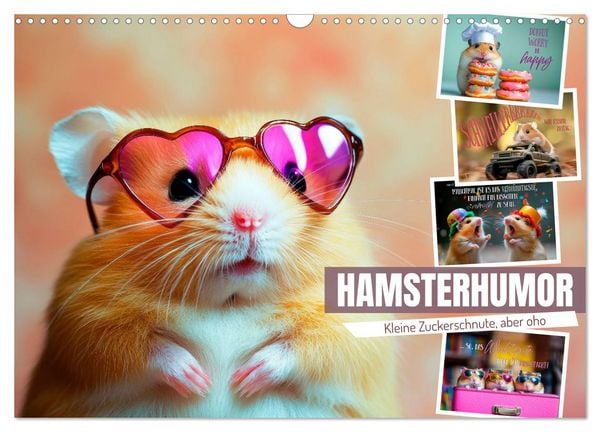 Produktbild: Hamsterhumor - Kleine Zuckerschnute, aber oho (Wandkalender 2026 DIN A3 quer), CALVENDO Monatskalender