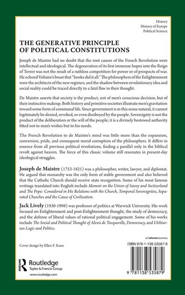 Produktbild: The Generative Principle of Political Constitutions