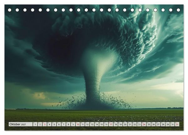 Produktbild: Naturgewalten - Ungez&auml;hmt und Unaufhaltsam (Tischkalender 2027 DIN A5 quer), CALVENDO Monatskalender