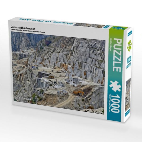 Produktbild: CALVENDO Puzzle Carrara Abbauterrasse 1000 Teile Puzzle quer | 1000 Teile Lege-Gr&ouml;&szlig;e 64 &times; 48 cm Foto-Puzzle f&uuml;r gl&uuml;ckliche Stunden