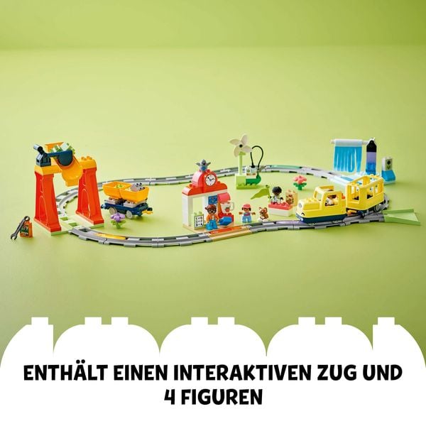 LEGO DUPLO Town Große interaktive Eisenbahn, Bauspielzeug 10428