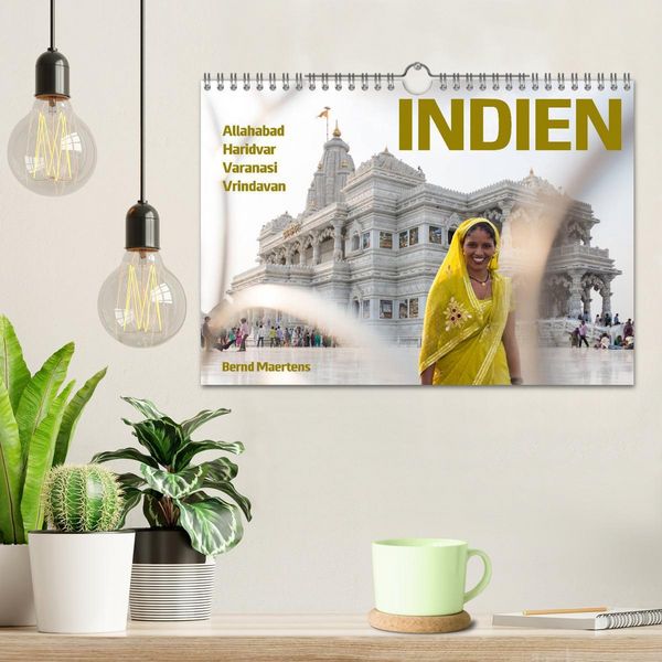 Produktbild: INDIEN Allahabad Haridwar Varanasi Vrindavan (Wandkalender 2026 DIN A4 quer), CALVENDO Monatskalender