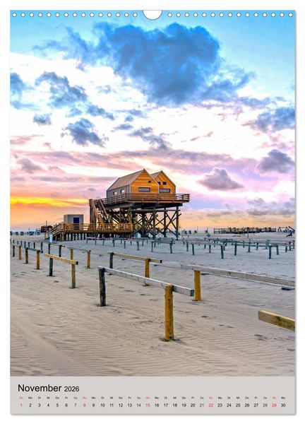 Produktbild: NORDSEEFLAIR - St. Peter Ording und Westerhever (Wandkalender 2026 DIN A3 hoch), CALVENDO Monatskalender