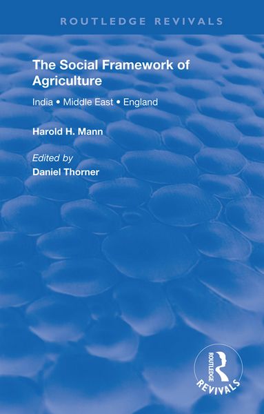 Produktbild: The Social Framework of Agriculture