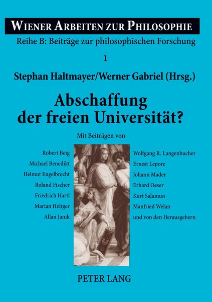 Produktbild: Abschaffung der freien Universit&auml;t?
