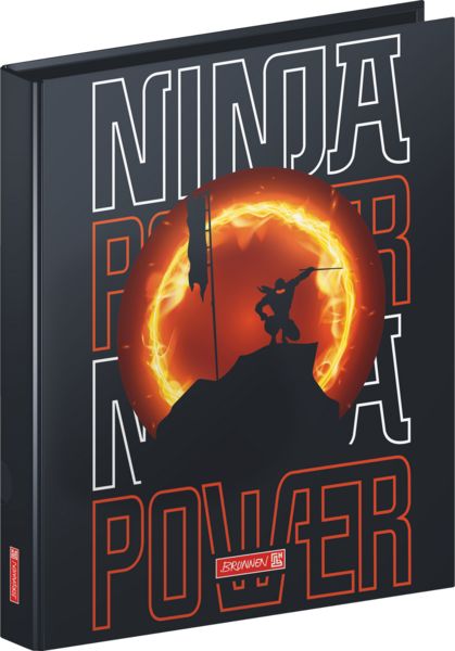 Produktbild: Brunnen Ringbuch Ninja Power &brvbar; A4, 2 Ringe, F&uuml;llh&ouml;he: 20 mm