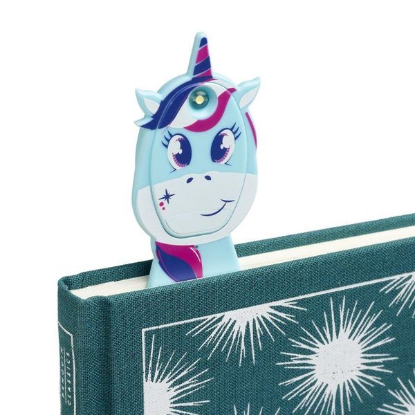 Produktbild: Flexilight Pals Leselicht Einhorn Blau &ndash; 2-in-1 LED-Leselicht