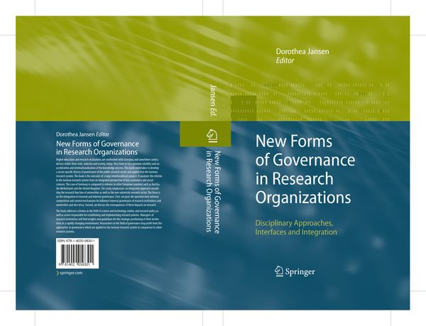 Produktbild: New Forms of Governance in Research Organizations