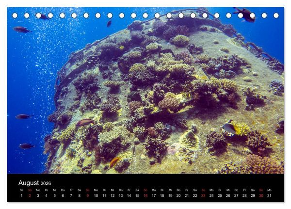 Produktbild: Abu Nuhas - Wracks im Roten Meer (Tischkalender 2026 DIN A5 quer), CALVENDO Monatskalender