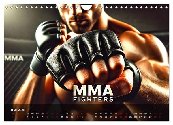 Produktbild: MMA - Mixed Martial Arts France (Calendrier mural 2026 DIN A4 vertical), CALVENDO calendrier mensuel