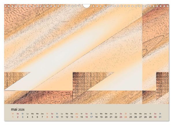 Produktbild: Art nuances de brun (Calendrier mural 2026 DIN A3 vertical), CALVENDO calendrier mensuel