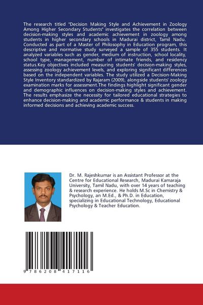 Produktbild: Decision Making Style &Achievement Zoology Among High School Students