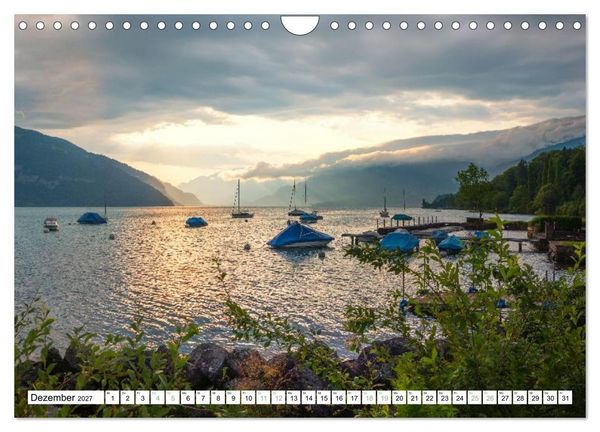 Produktbild: Faszination Berner Oberland - Thuner- und Brienzersee (Wandkalender 2027 DIN A4 quer), CALVENDO Monatskalender