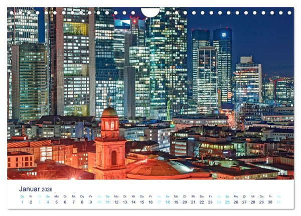 Produktbild: Fabelhaftes Frankfurt am Main (Wandkalender 2026 DIN A4 quer), CALVENDO Monatskalender