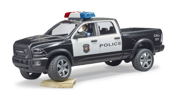 Produktbild: bruder 02505 RAM 2500 Polizei Pickup mit L+S-Modul und Polizist