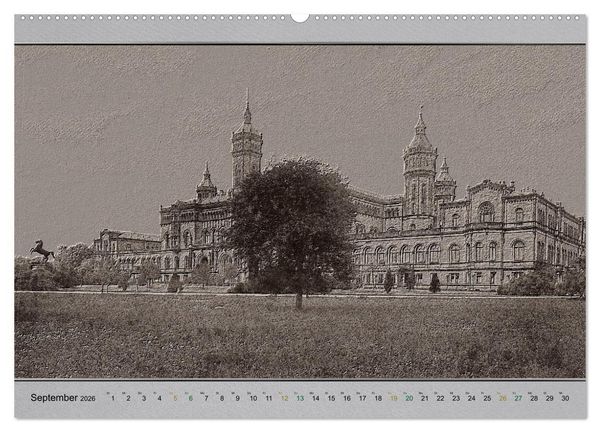 Produktbild: Hannover, alte Aufnahmen neu interpretiert. (hochwertiger Premium Wandkalender 2026 DIN A2 quer), Kunstdruck in Hochglanz