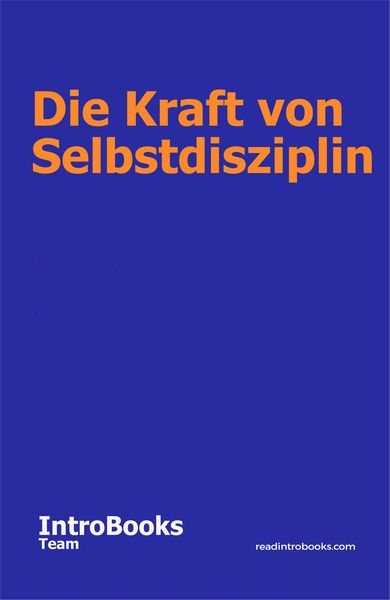 Produktbild: Die Kraft von Selbstdisziplin