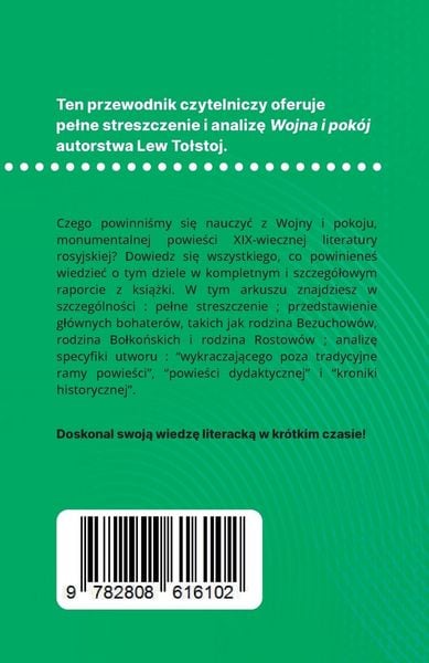 Produktbild: Wojna i pok&oacute;j ksi&iquest;&iquest;ka Lew To&iquest;stoj (Analiza ksi&iquest;&iquest;ki)