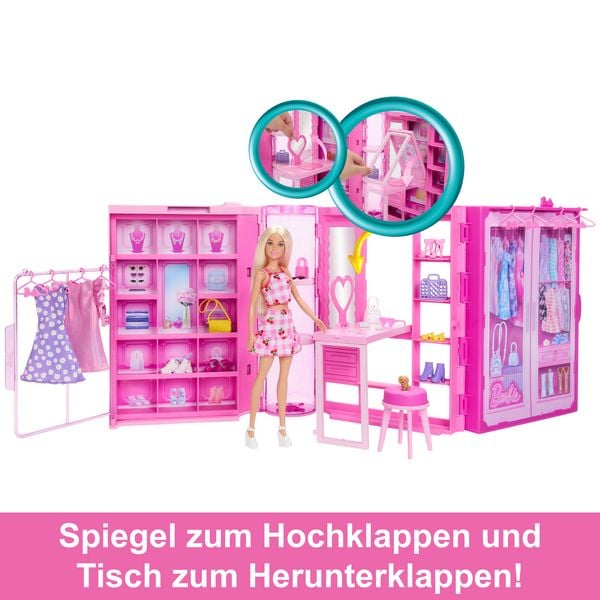 Produktbild: Barbie Traumkleiderschrank mit Puppe