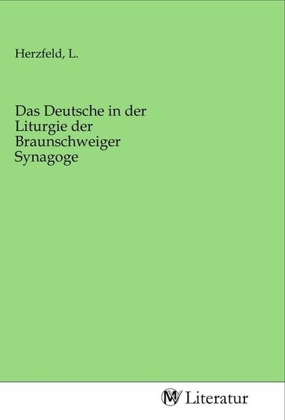 Produktbild: Das Deutsche in der Liturgie der Braunschweiger Synagoge