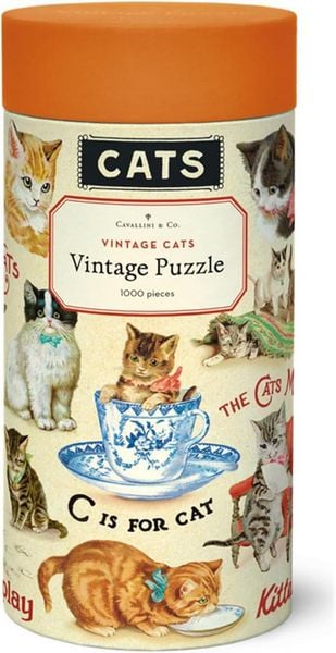 Produktbild: Vintage Cats Puzzle 1000 Teile