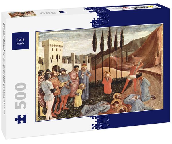 Lais Puzzle Fra Angelico - Martyrium der Heiligen Kosmas und Damian, Enthauptung der beiden Heiligen 500 Teile