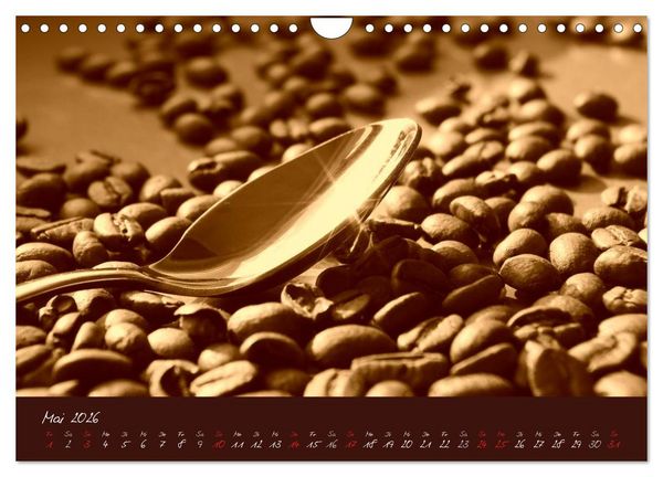 Produktbild: Kaffee Genuss Jahreskalender (Wandkalender 2026 DIN A4 quer), CALVENDO Monatskalender