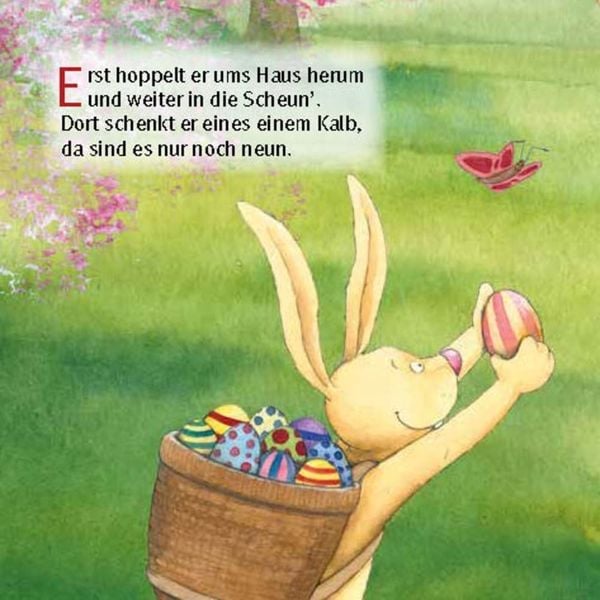 Produktbild: Da dr&uuml;ben sitzt ein Osterhas. Mini-Bilderbuch.