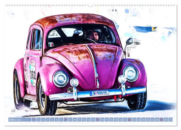 Produktbild: Rallye-Klassiker auf Eis (Wandkalender 2026 DIN A2 quer), CALVENDO Monatskalender