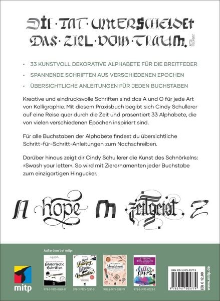 Produktbild: Praxisbuch Kalligraphie Alphabete
