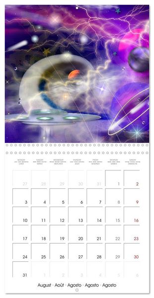 Produktbild: ACTIVE GALAXIES (Wall Calendar 2026 12 &times; 12 Inch) CALVENDO 12 Month Wall Calendar