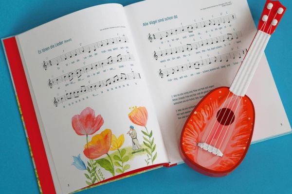 Produktbild: Die 100 sch&ouml;nsten Kinderlieder - Mit einfachen Noten und Akkorden f&uuml;r Gitarre und Klavier