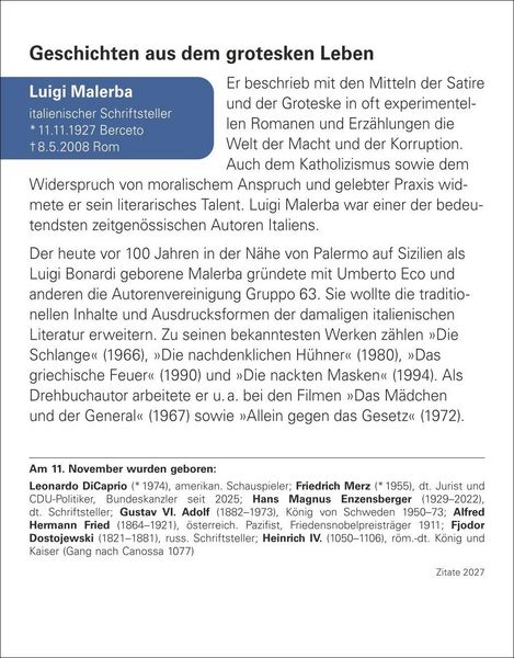 Produktbild: Zitate Tagesabrei&szlig;kalender 2027