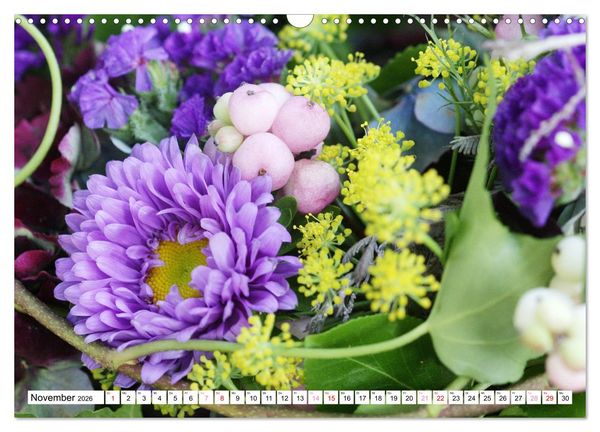 Produktbild: Blumenpracht - Bl&uuml;ten und Str&auml;u&szlig;e (Wandkalender 2026 DIN A3 quer), CALVENDO Monatskalender