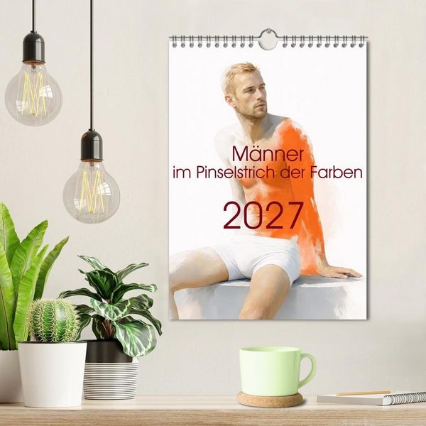Produktbild: M&auml;nner - im Pinselstrich der Farben (Wandkalender 2027 DIN A4 hoch), CALVENDO Monatskalender