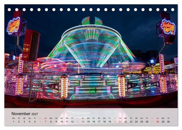 Produktbild: Lichterzauber auf dem Hamburger Dom (Tischkalender 2027 DIN A5 quer), CALVENDO Monatskalender