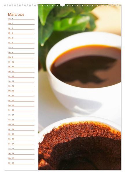 Produktbild: K&ouml;stliche Kaffeespezialit&auml;ten (Wandkalender 2026 DIN A2 hoch), CALVENDO Monatskalender