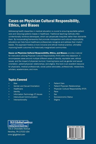 Produktbild: Cases on Physician Cultural Responsibility, Ethics, and Biases