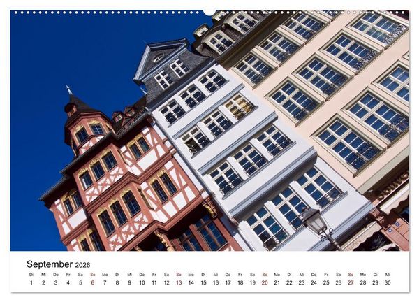 Produktbild: Frankfurt am Main - Fassaden (hochwertiger Premium Wandkalender 2026 DIN A2 quer), Kunstdruck in Hochglanz