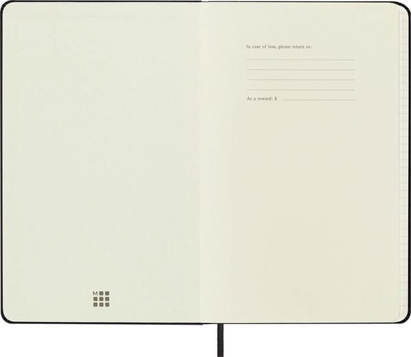 Produktbild: Moleskine Notizbuch, Large/A5, Kariert, Fester Einband, Schwarz