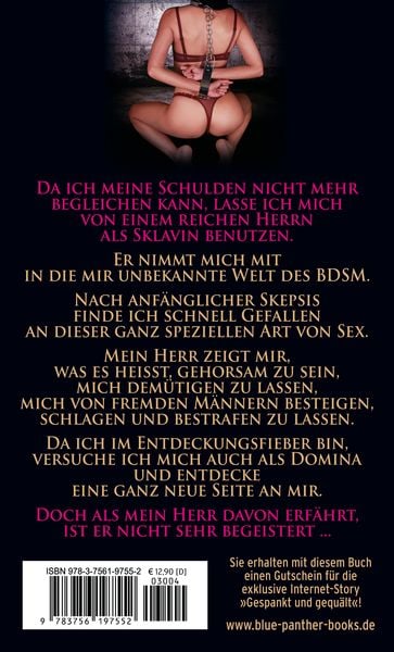 Produktbild: Meine Schulden bezahle ich mit hartem Sex - Ich diene und gehorche | Erotischer SM-Roman