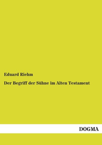 Produktbild: Der Begriff der S&uuml;hne im Alten Testament