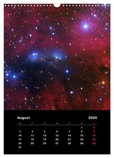Produktbild: Astronomie 2026 (Wandkalender 2026 DIN A3 hoch), CALVENDO Monatskalender