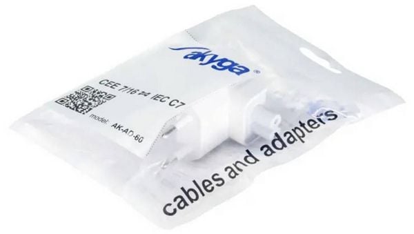Produktbild: Akyga Strom Adapter Wei&szlig;