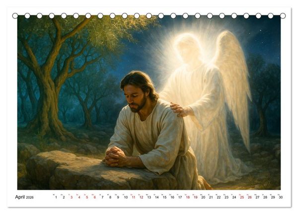 Produktbild: Mein Friede sei mit euch (Tischkalender 2026 DIN A5 quer), CALVENDO Monatskalender