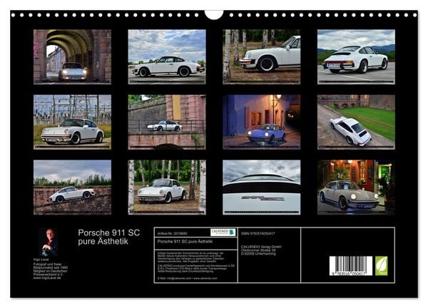 Produktbild: Porsche 911 SC pure &Auml;sthetik (Wandkalender 2026 DIN A3 quer), CALVENDO Monatskalender