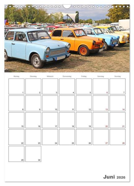 Produktbild: Ost-Oldtimer in Magdeburg (Wandkalender 2026 DIN A3 hoch), CALVENDO Monatskalender