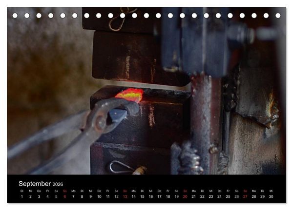 Produktbild: Alte Handwerkskunst Messerschmied (Tischkalender 2026 DIN A5 quer), CALVENDO Monatskalender