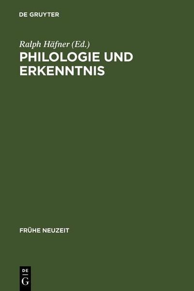 Produktbild: Philologie und Erkenntnis
